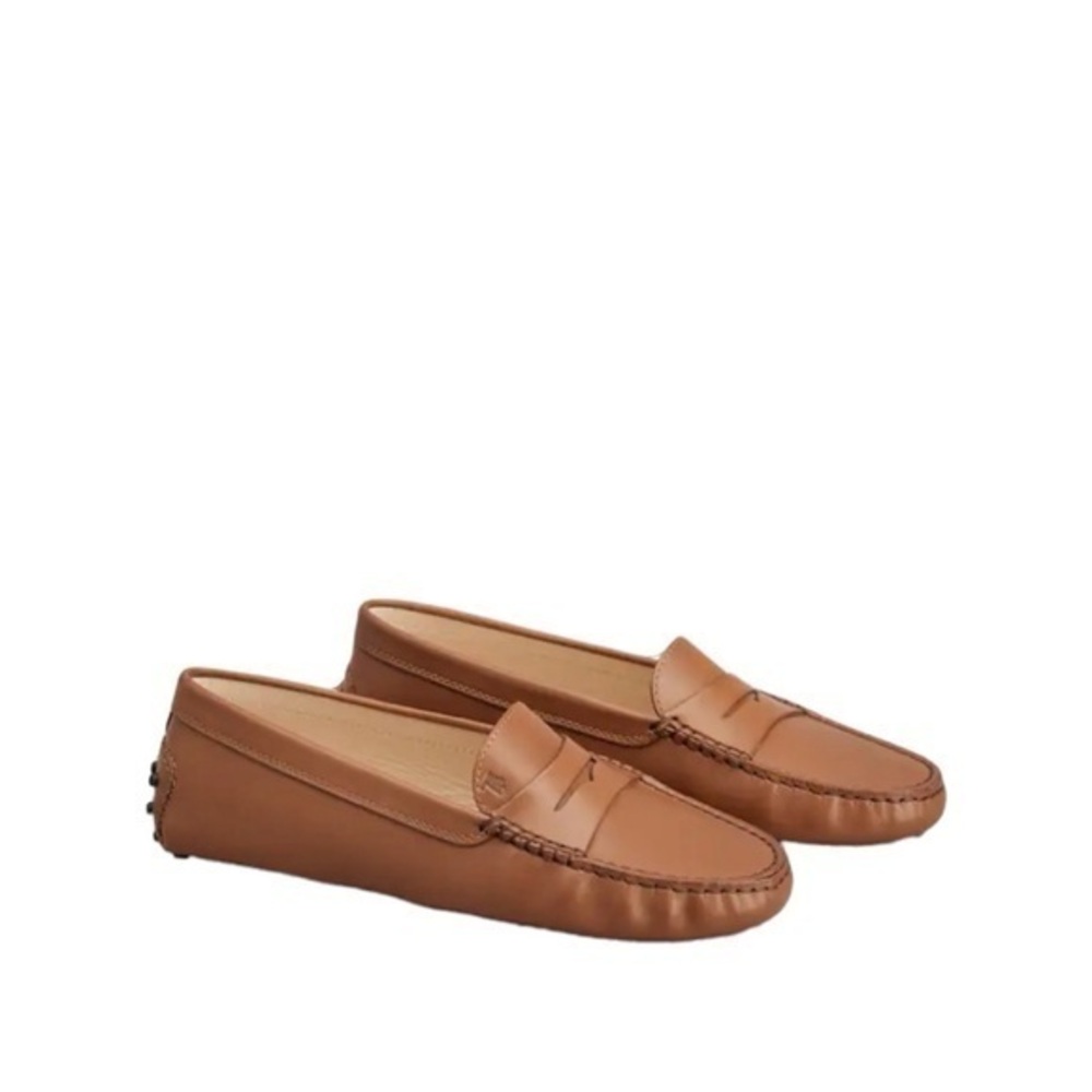 Tod's Gommino Brown Cognac Leather Classic Iconic Driving Shoes Loafers Size 6